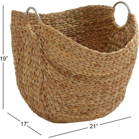 79 Seagrass Handmade Decorative and Functional Storage Basket Large Woven Basket